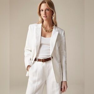 J. Crew Cream Single-Button Blazer